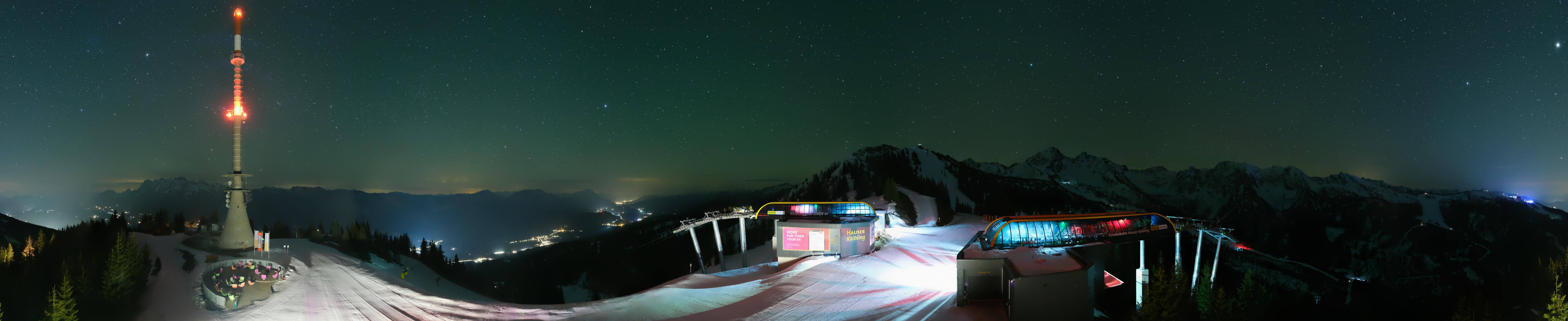 Archiv Foto Webcam Hauser Kaibling: Panorama Sendemast