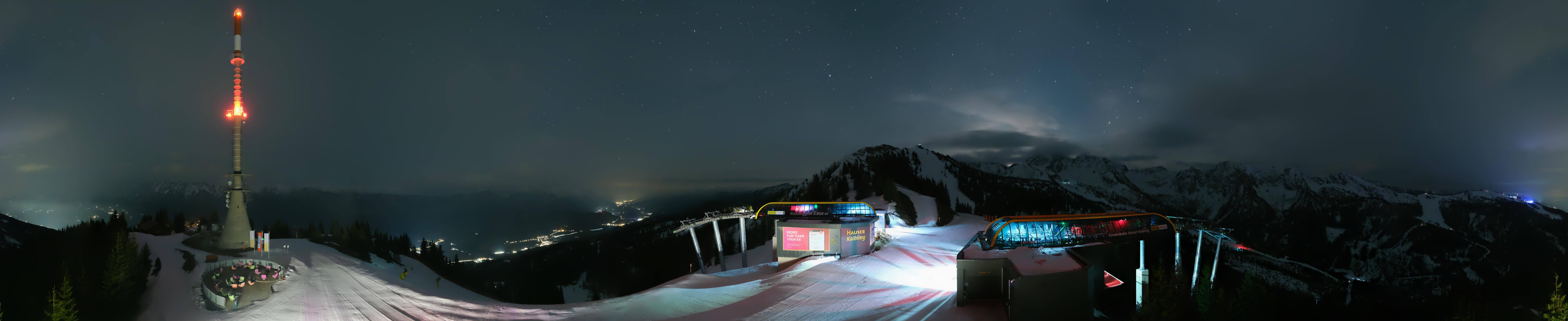 Archiv Foto Webcam Hauser Kaibling: Panorama Sendemast