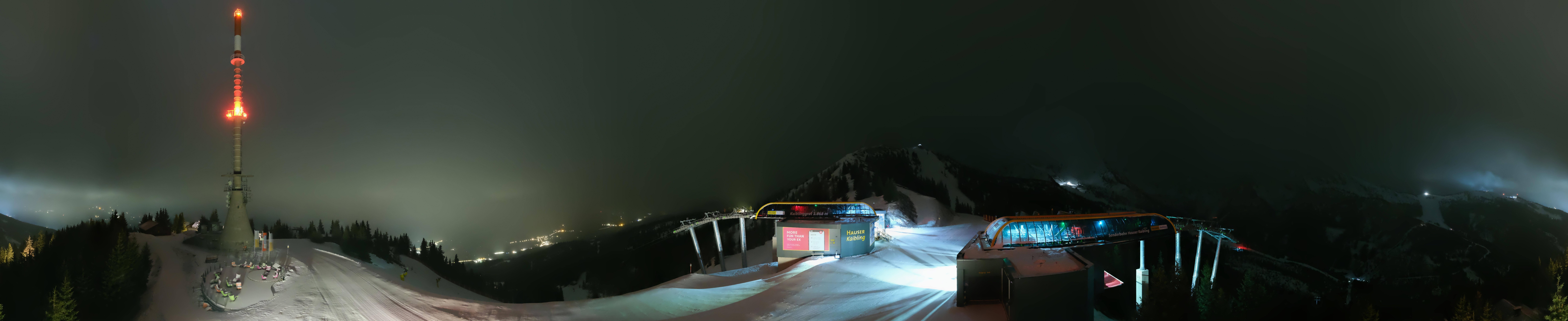 Archiv Foto Webcam Hauser Kaibling: Panorama Sendemast