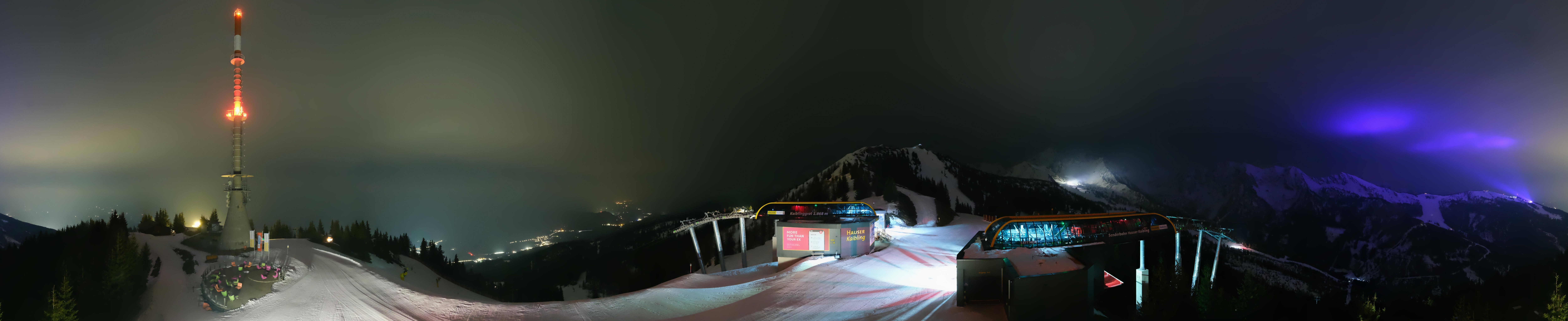 Archiv Foto Webcam Hauser Kaibling: Panorama Sendemast