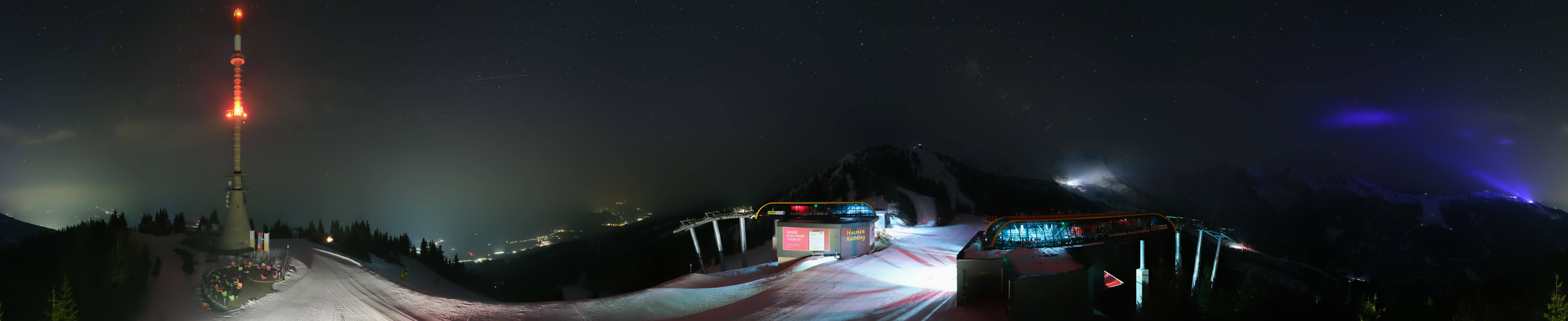 Archiv Foto Webcam Hauser Kaibling: Panorama Sendemast