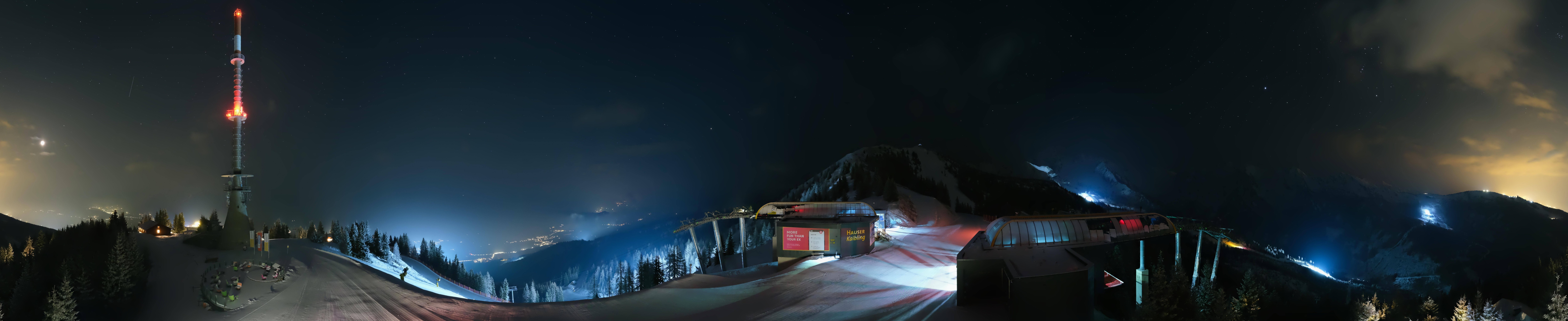 Archiv Foto Webcam Hauser Kaibling: Panorama Sendemast