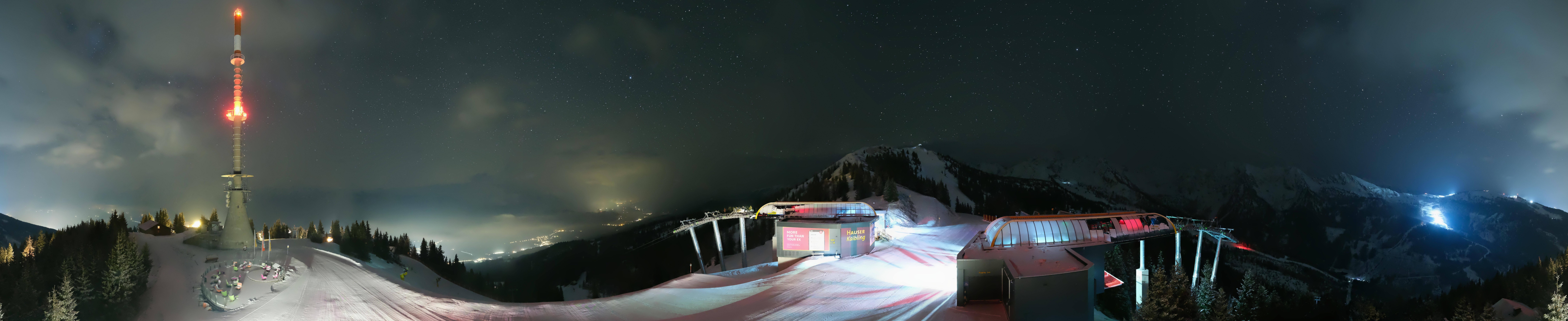 Archiv Foto Webcam Hauser Kaibling: Panorama Sendemast