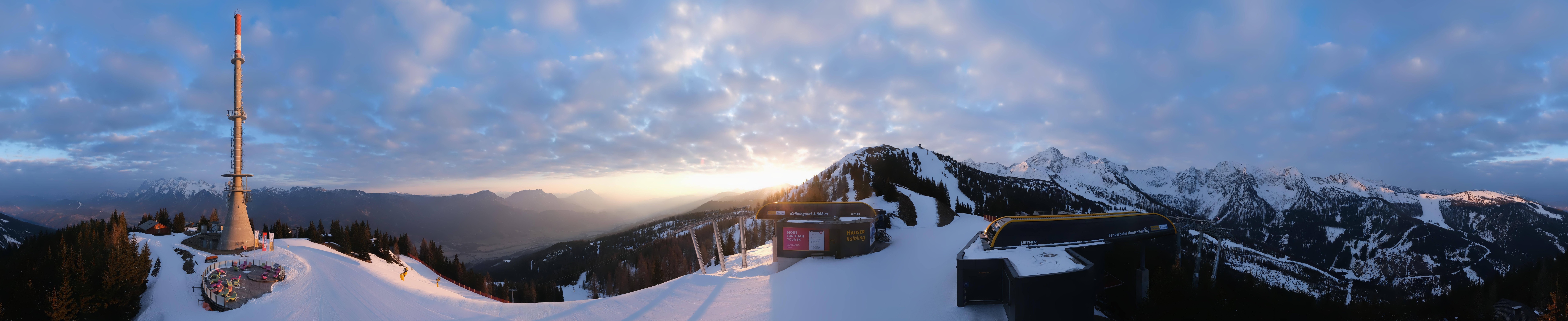 Archived image Webcam 360 degree Panoramic view Hauser Kaibling