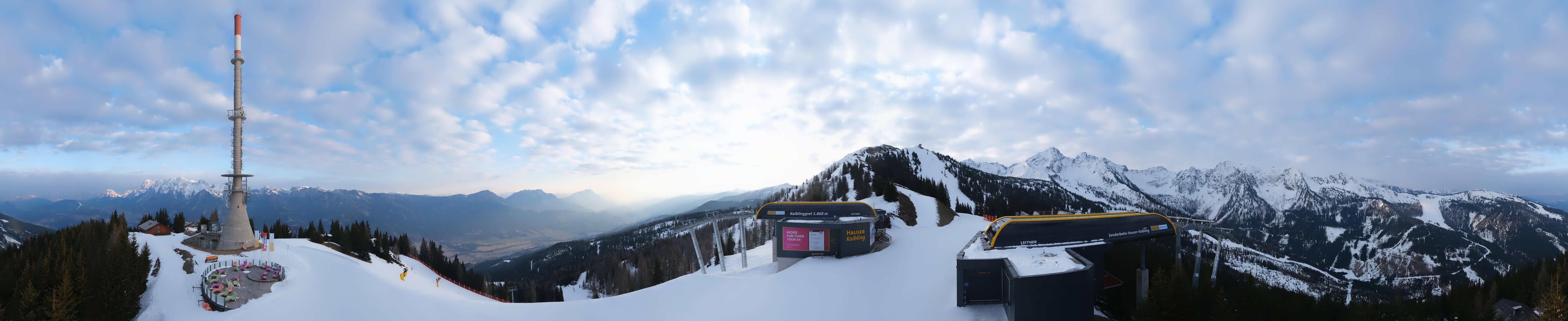 Archived image Webcam 360 degree Panoramic view Hauser Kaibling