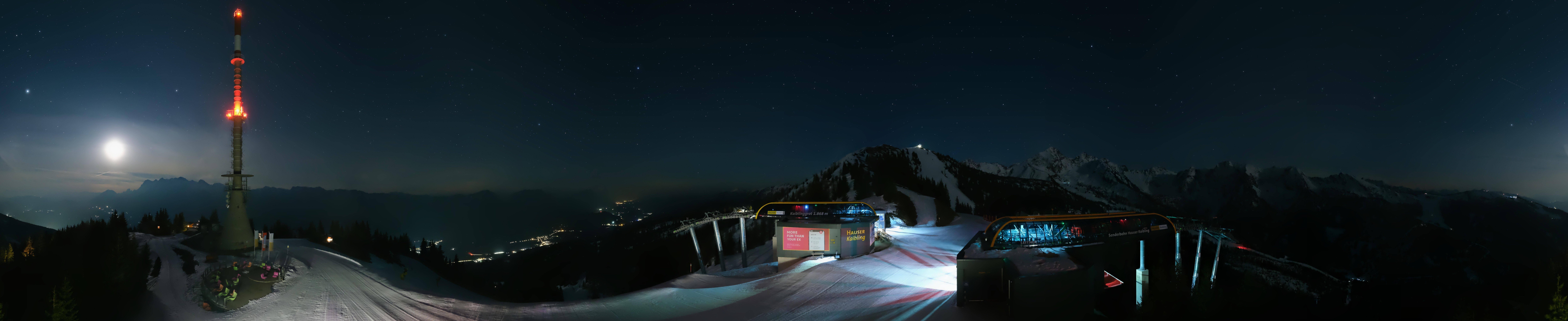 Archiv Foto Webcam Hauser Kaibling: Panorama Sendemast