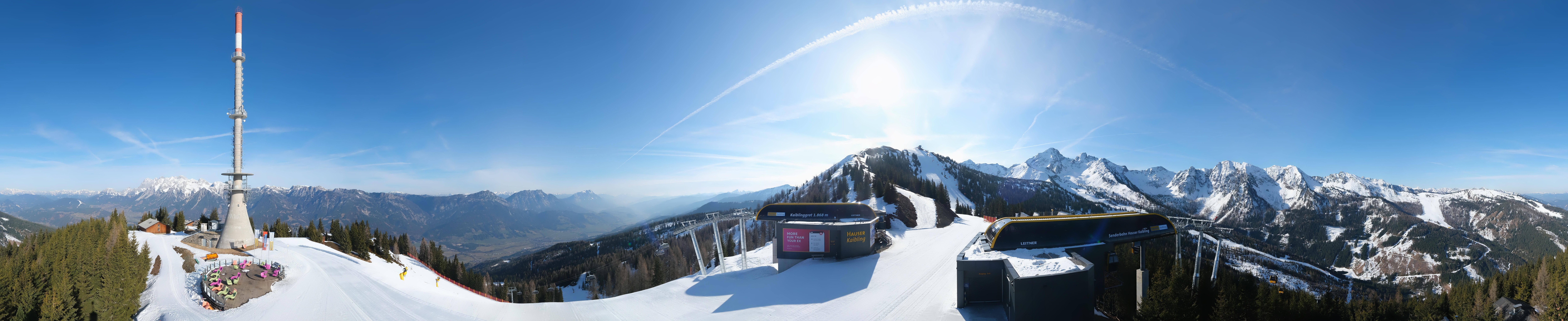 Archived image Webcam 360 degree Panoramic view Hauser Kaibling