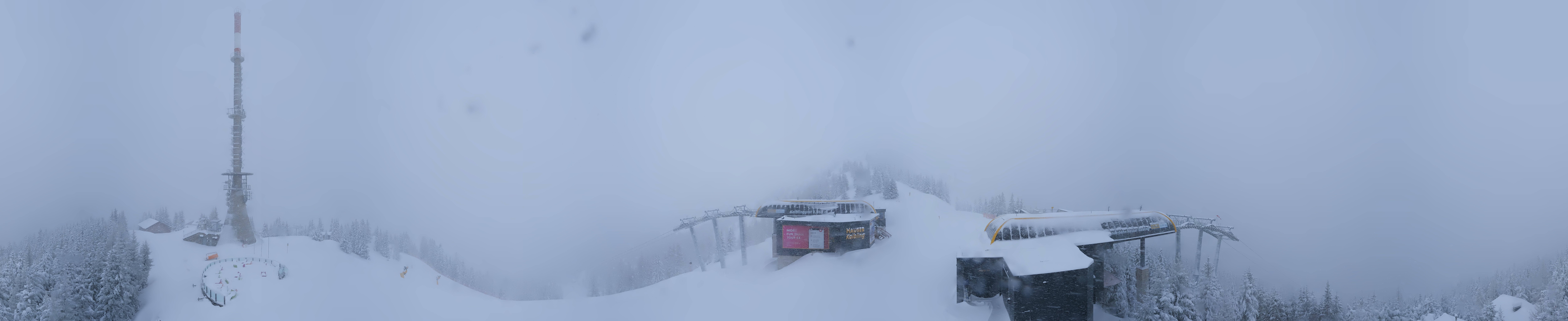 Archiv Foto Webcam Hauser Kaibling: Panorama Sendemast