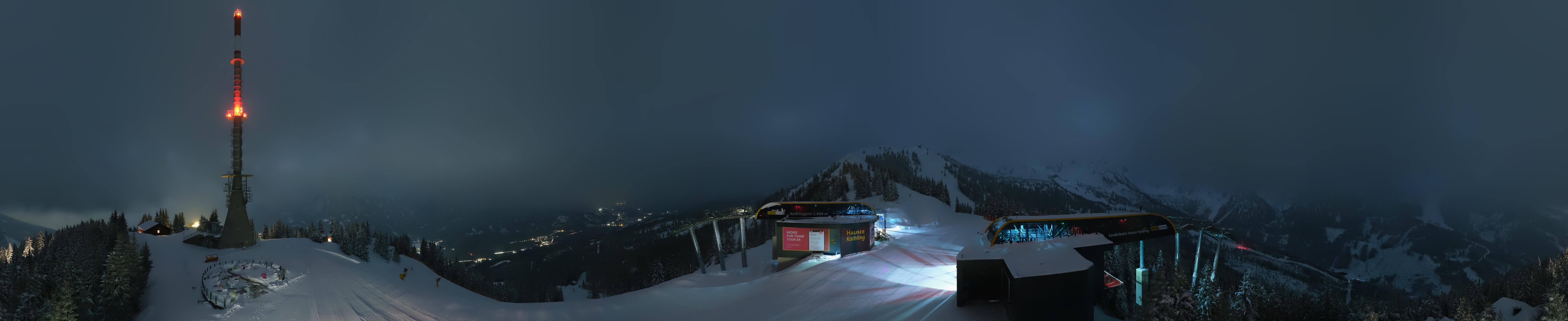 Archiv Foto Webcam Hauser Kaibling: Panorama Sendemast