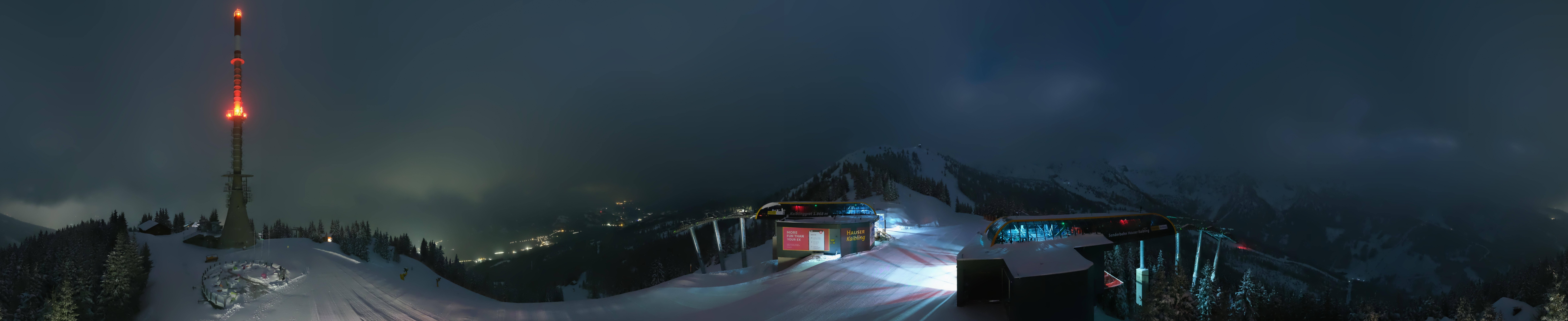 Archiv Foto Webcam Hauser Kaibling: Panorama Sendemast