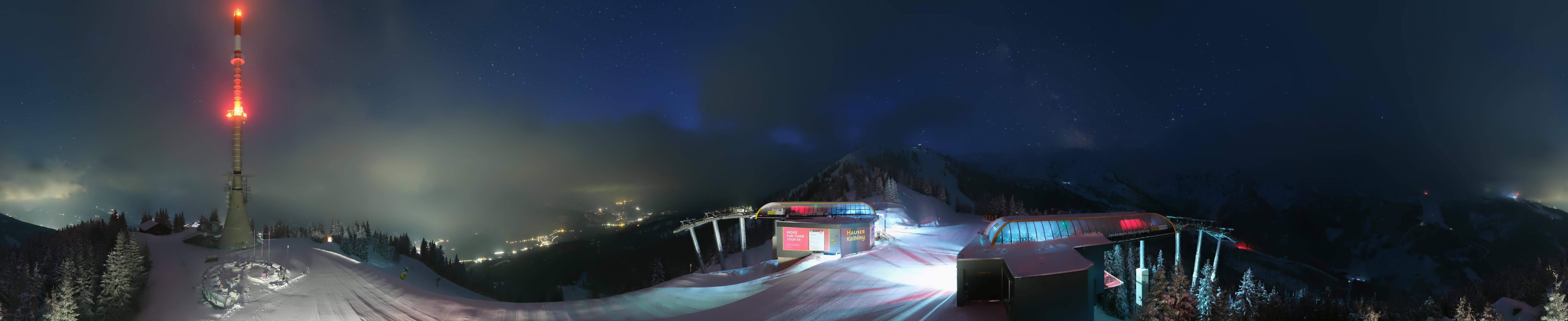 Archiv Foto Webcam Hauser Kaibling: Panorama Sendemast