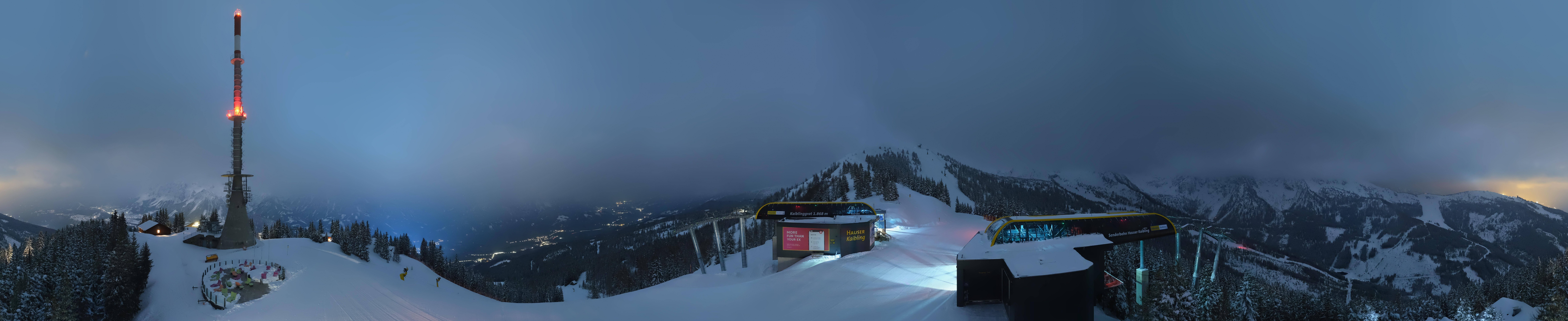 Archived image Webcam 360 degree Panoramic view Hauser Kaibling