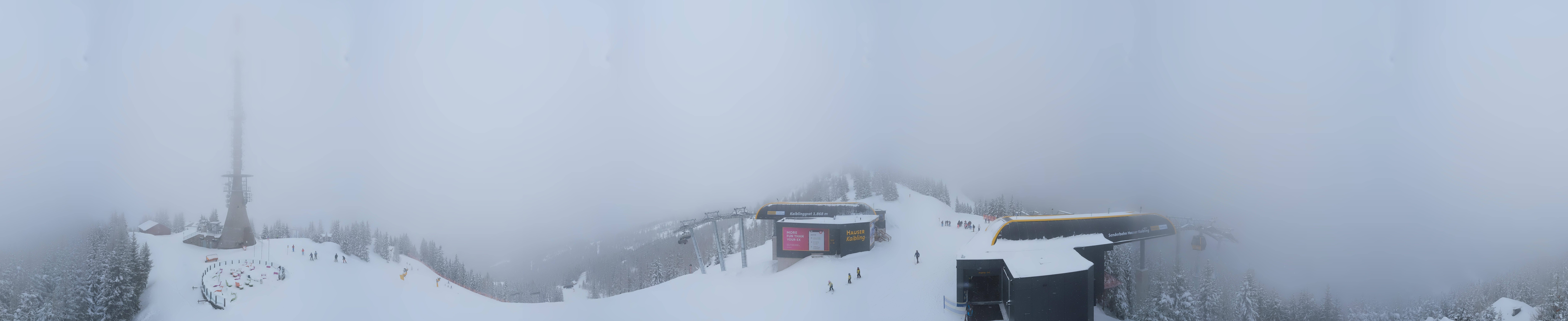 Archiv Foto Webcam Hauser Kaibling: Panorama Sendemast