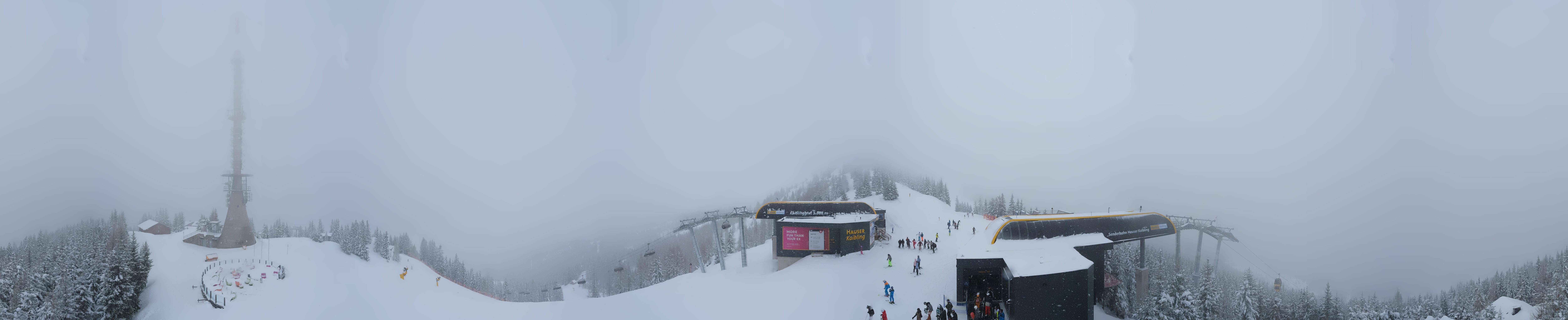 Archiv Foto Webcam Hauser Kaibling: Panorama Sendemast