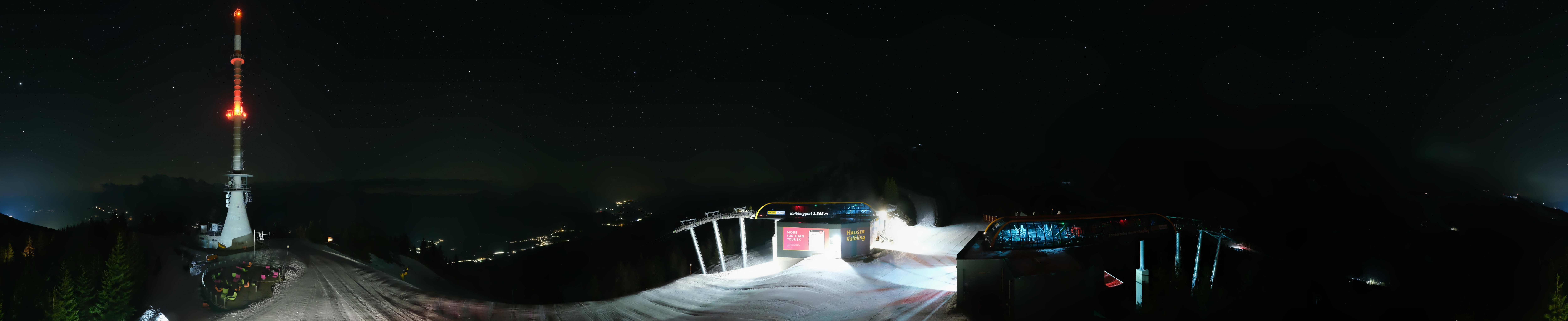 Archiv Foto Webcam Hauser Kaibling: Panorama Sendemast