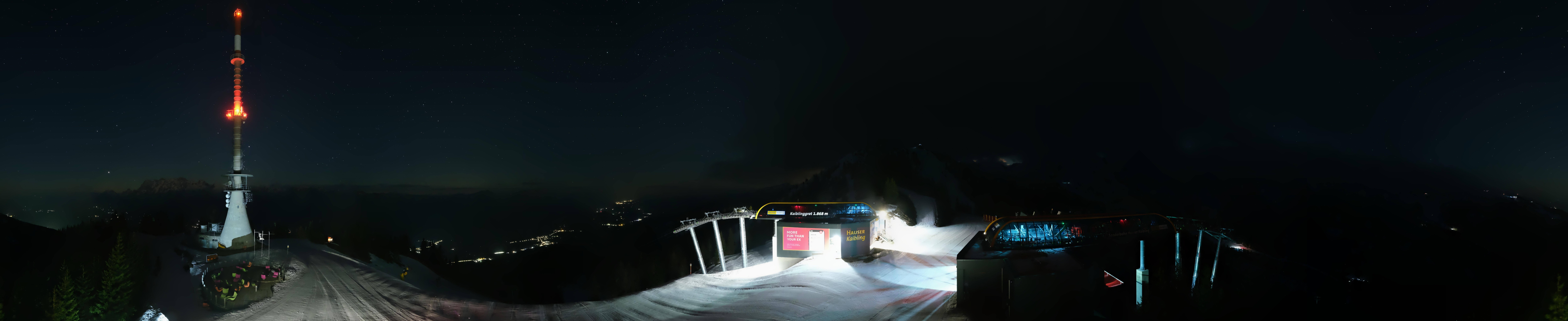 Archiv Foto Webcam Hauser Kaibling: Panorama Sendemast