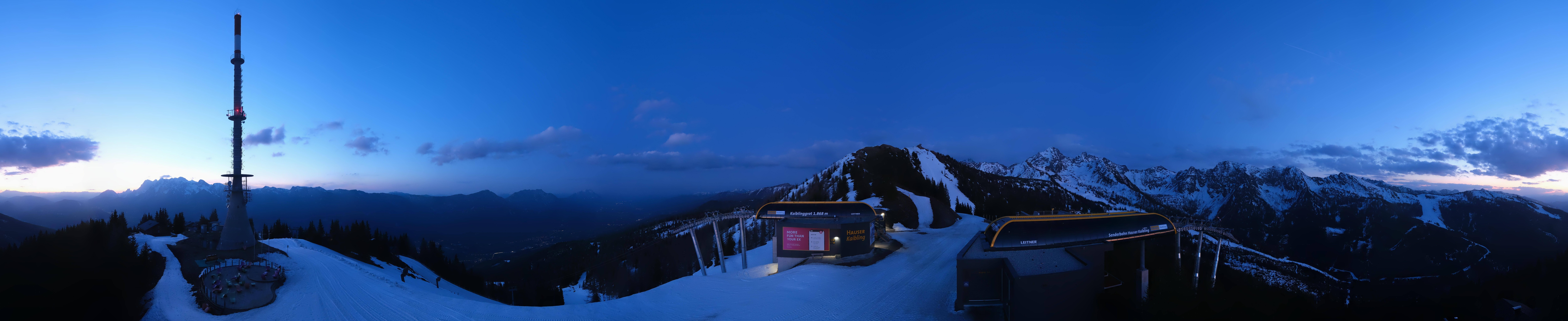 Archiv Foto Webcam Hauser Kaibling: Panorama Sendemast