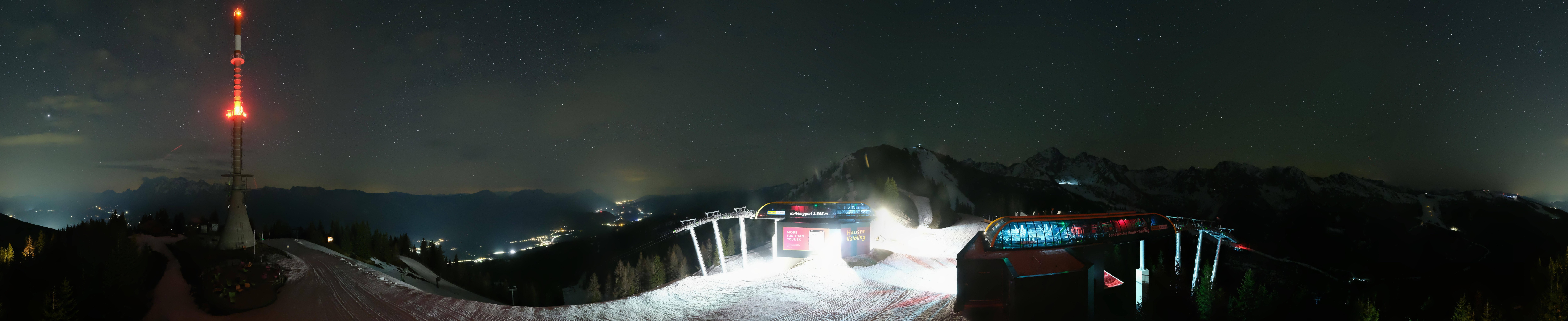 Archiv Foto Webcam Hauser Kaibling: Panorama Sendemast