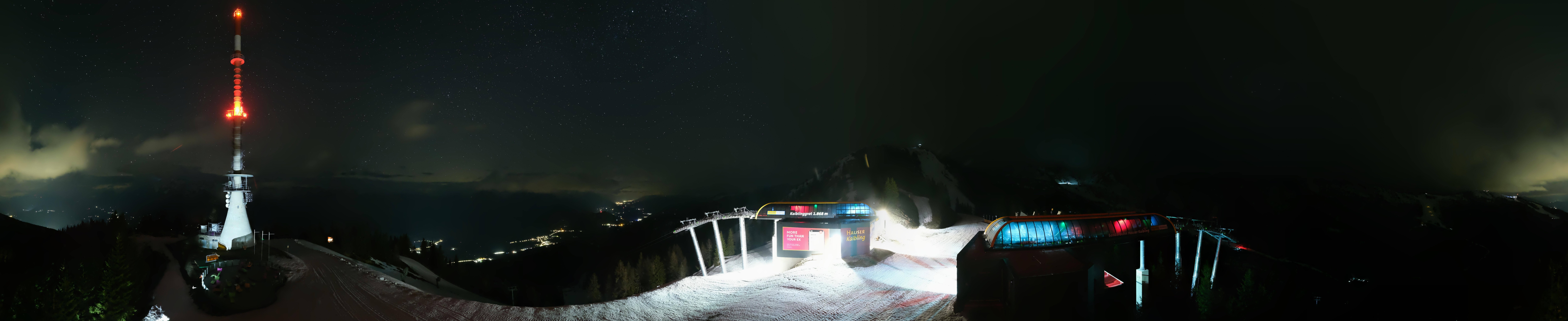 Archiv Foto Webcam Hauser Kaibling: Panorama Sendemast