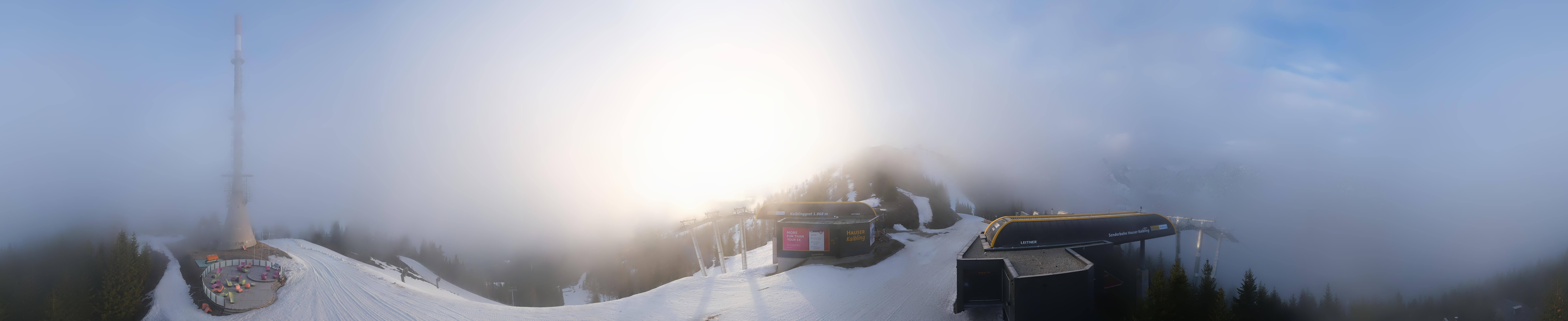 Archiv Foto Webcam Hauser Kaibling: Panorama Sendemast