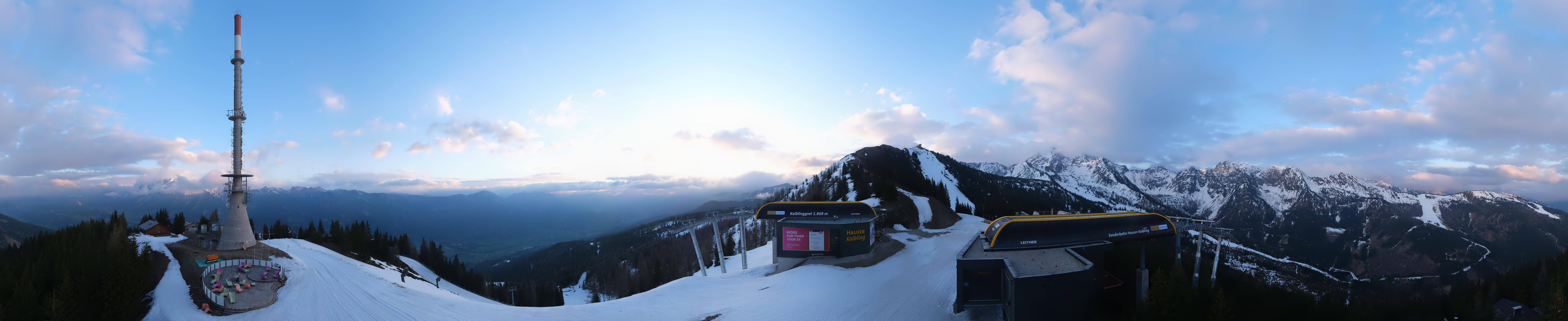 Archived image Webcam 360 degree Panoramic view Hauser Kaibling