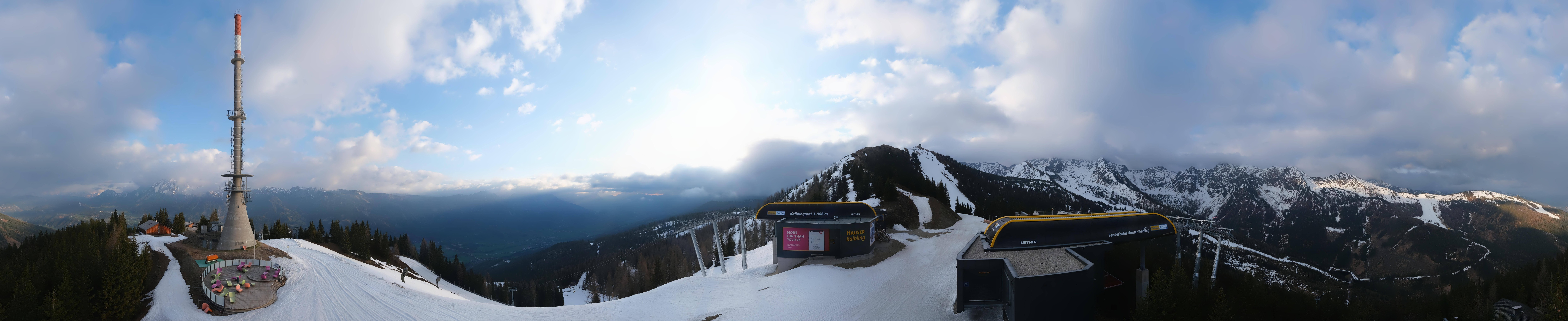 Archived image Webcam 360 degree Panoramic view Hauser Kaibling