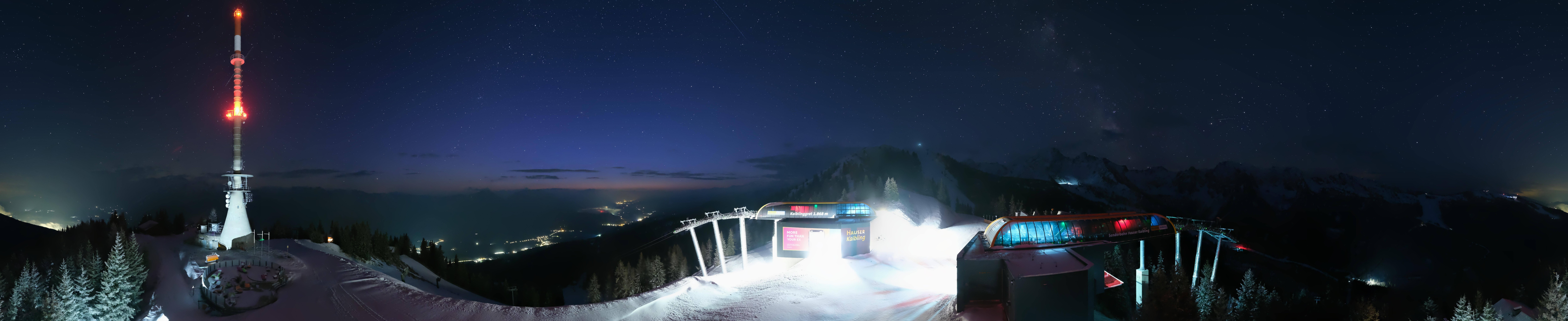 Archiv Foto Webcam Hauser Kaibling: Panorama Sendemast