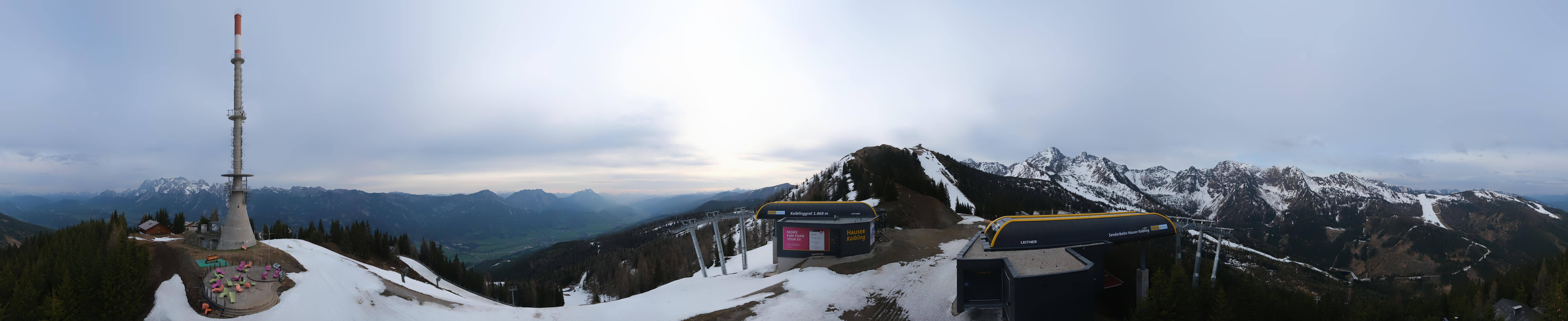 Archived image Webcam 360 degree Panoramic view Hauser Kaibling