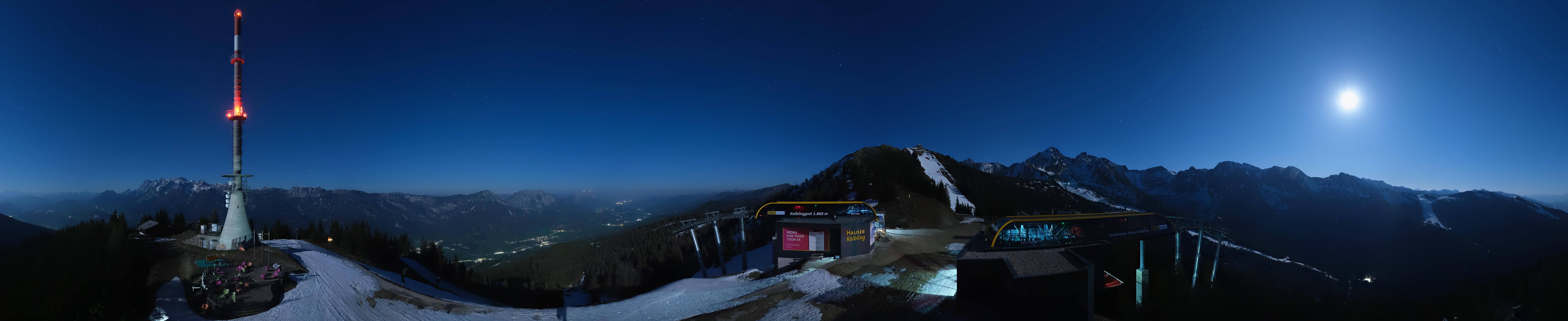 Archiv Foto Webcam Hauser Kaibling: Panorama Sendemast