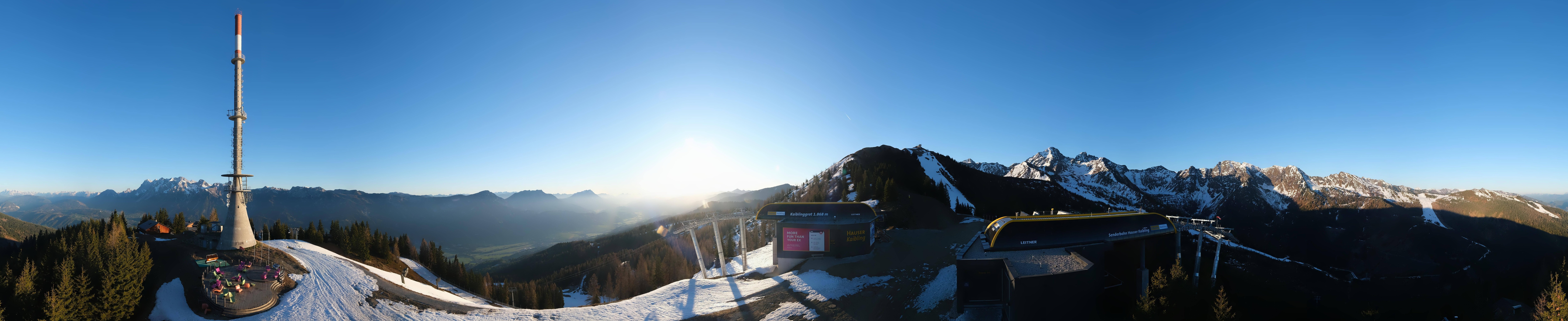 Archived image Webcam 360 degree Panoramic view Hauser Kaibling