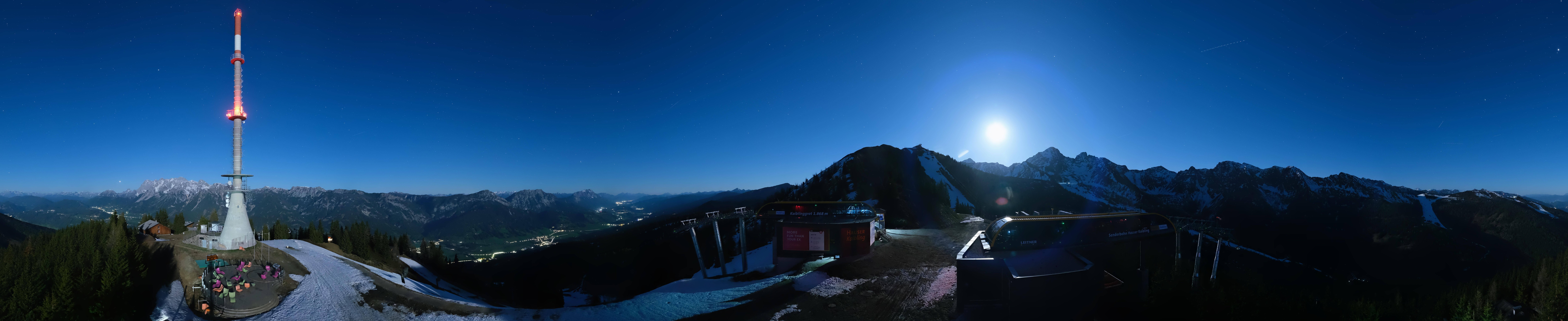 Archiv Foto Webcam Hauser Kaibling: Panorama Sendemast