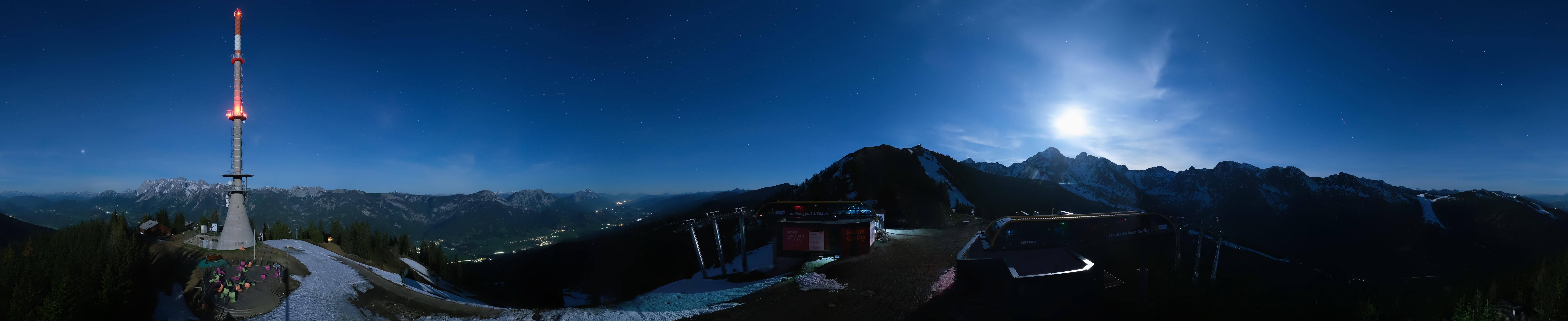 Archiv Foto Webcam Hauser Kaibling: Panorama Sendemast