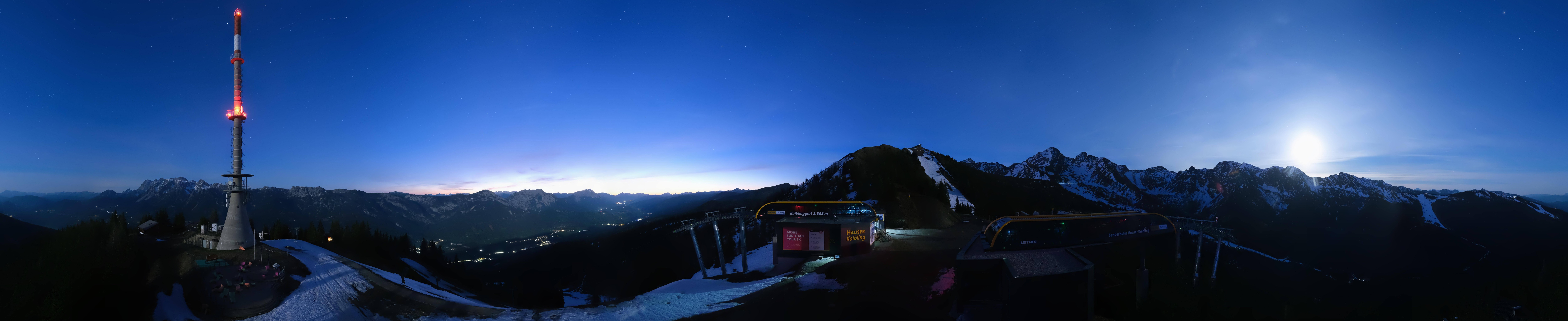 Archiv Foto Webcam Hauser Kaibling: Panorama Sendemast