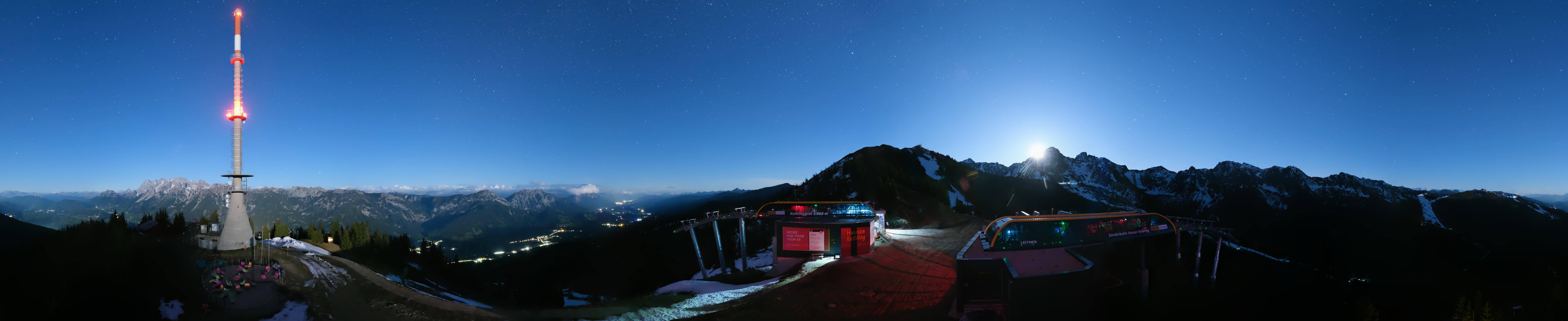 Archiv Foto Webcam Hauser Kaibling: Panorama Sendemast