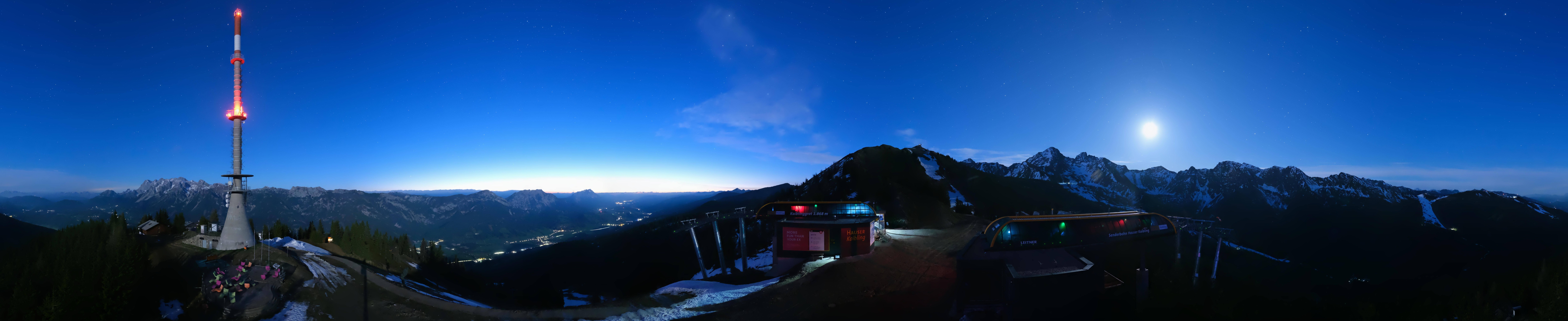 Archiv Foto Webcam Hauser Kaibling: Panorama Sendemast