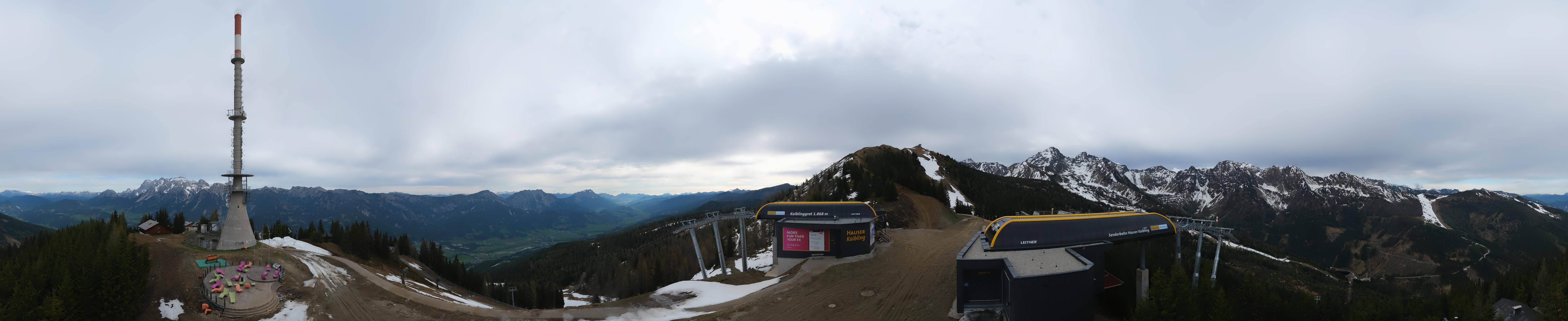 Archived image Webcam 360 degree Panoramic view Hauser Kaibling