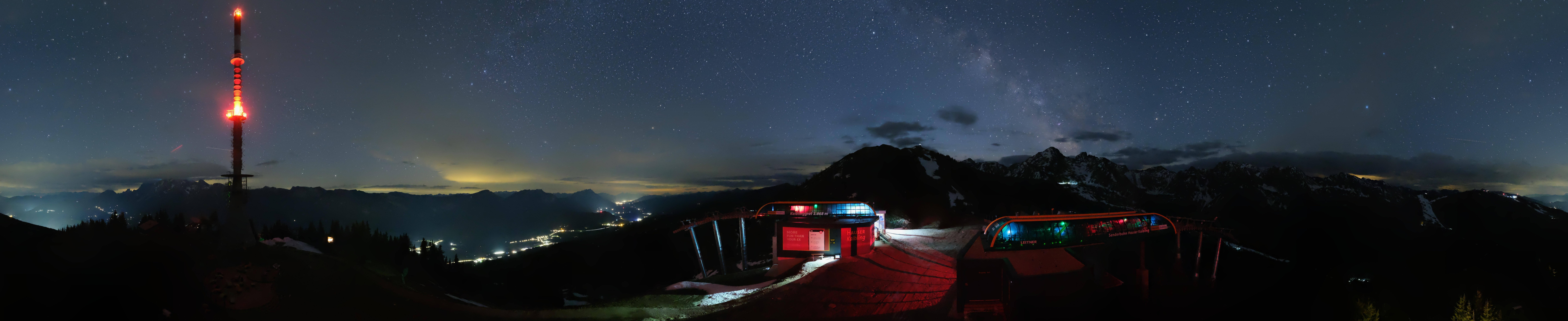 Archiv Foto Webcam Hauser Kaibling: Panorama Sendemast