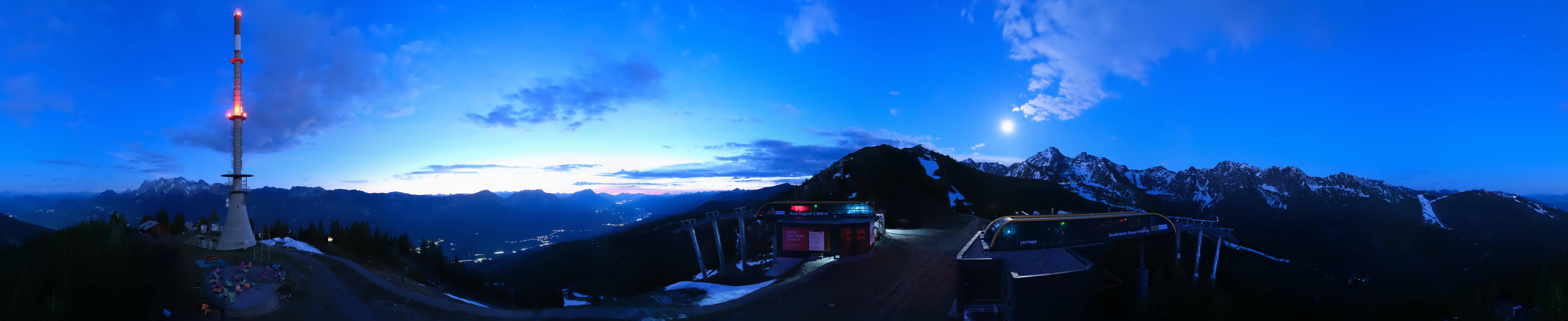 Archiv Foto Webcam Hauser Kaibling: Panorama Sendemast