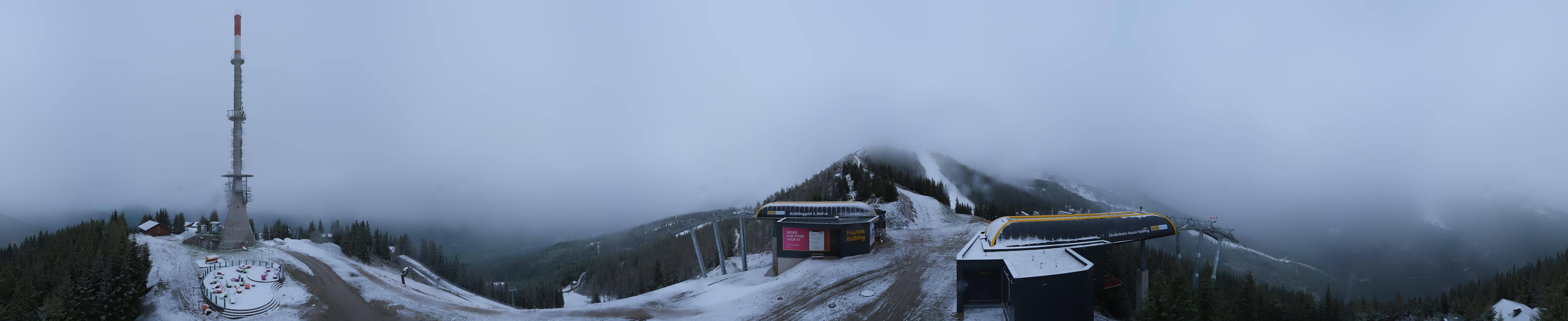Archiv Foto Webcam Hauser Kaibling: Panorama Sendemast