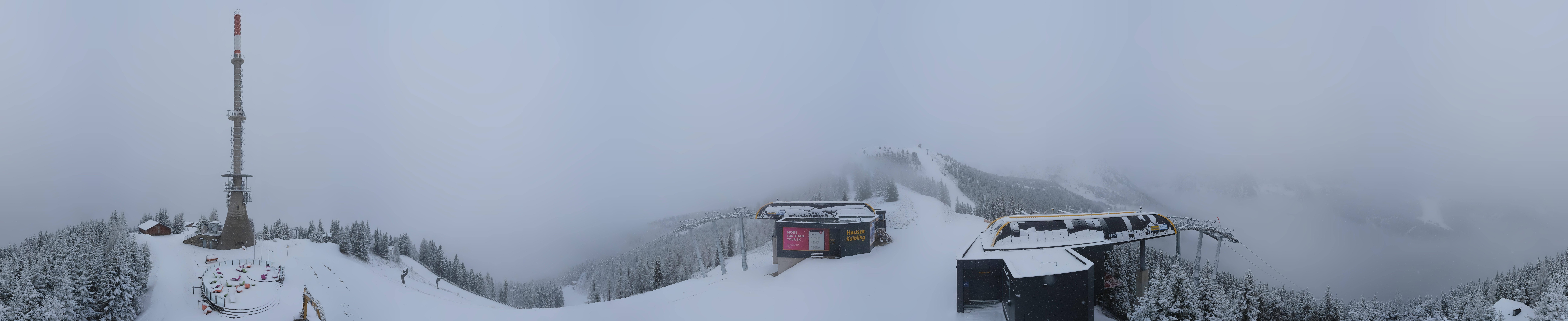 Archiv Foto Webcam Hauser Kaibling: Panorama Sendemast