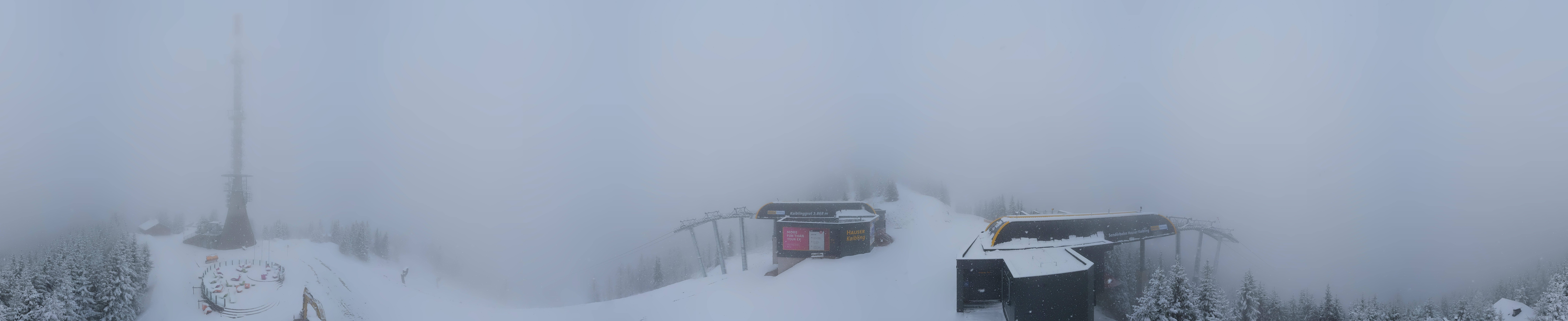 Archiv Foto Webcam Hauser Kaibling: Panorama Sendemast