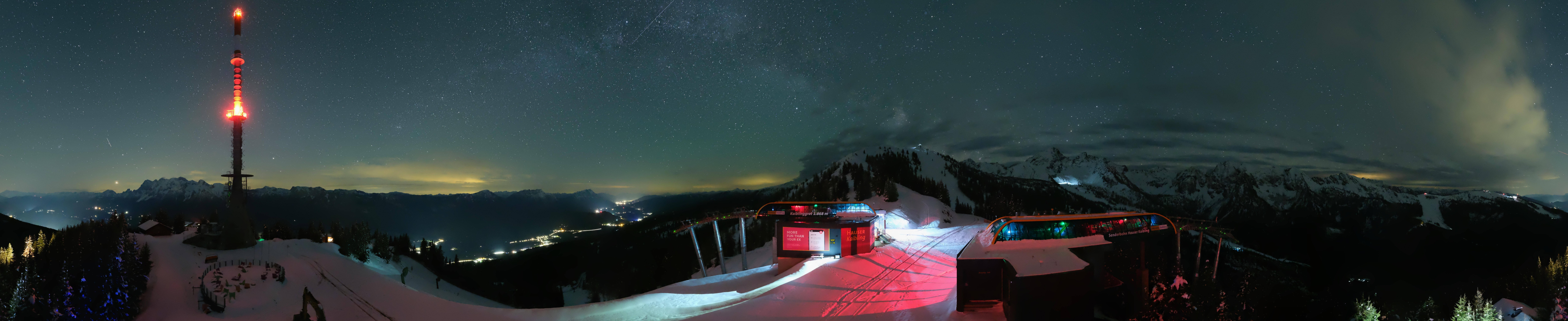 Archiv Foto Webcam Hauser Kaibling: Panorama Sendemast
