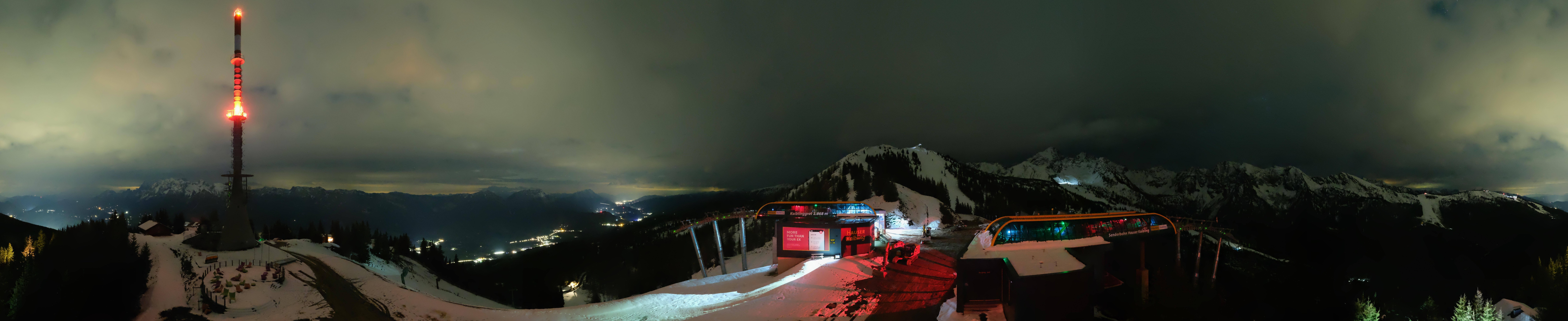 Archiv Foto Webcam Hauser Kaibling: Panorama Sendemast