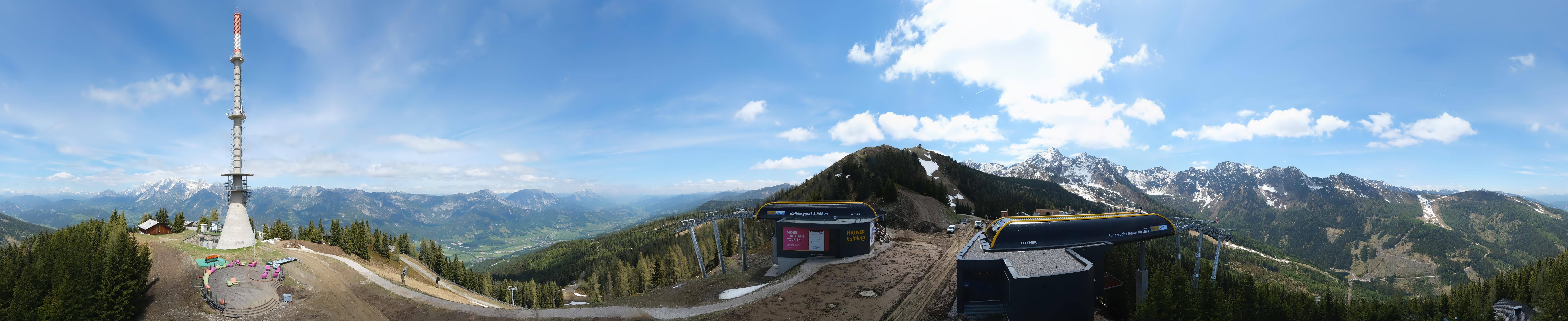 Archived image Webcam 360 degree Panoramic view Hauser Kaibling