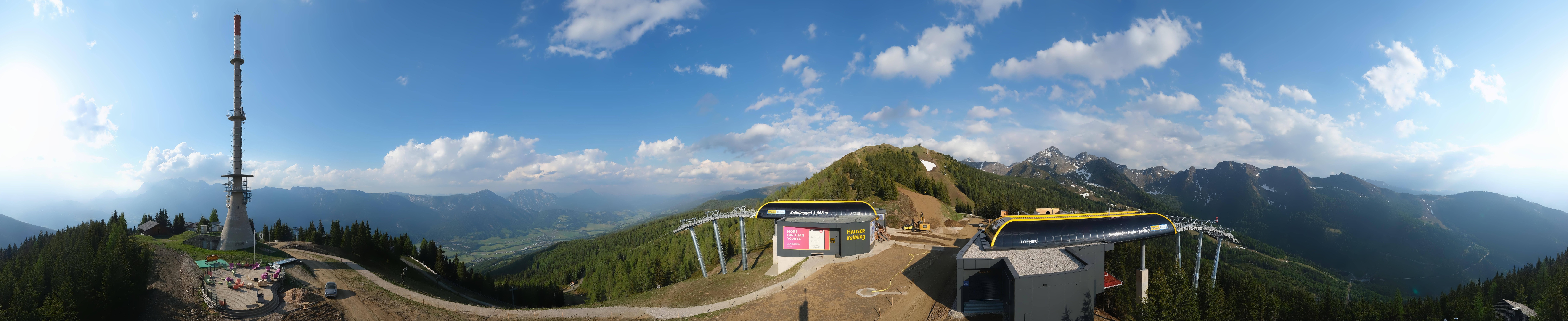 Archived image Webcam 360 degree Panoramic view Hauser Kaibling