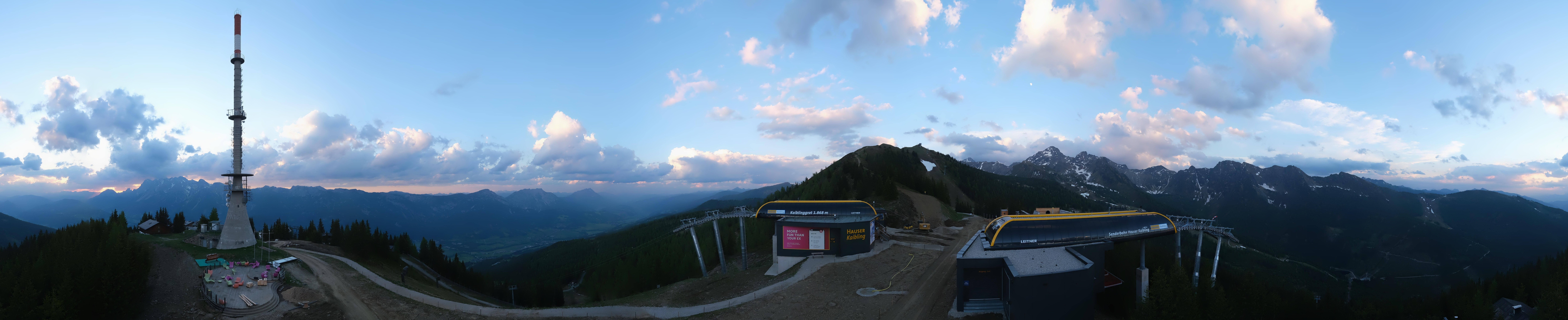 Archived image Webcam 360 degree Panoramic view Hauser Kaibling