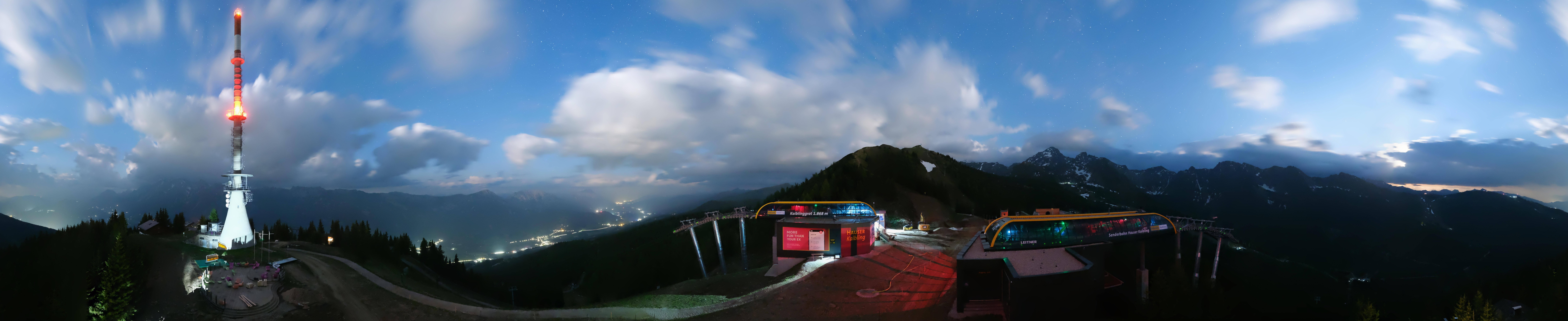 Archiv Foto Webcam Hauser Kaibling: Panorama Sendemast