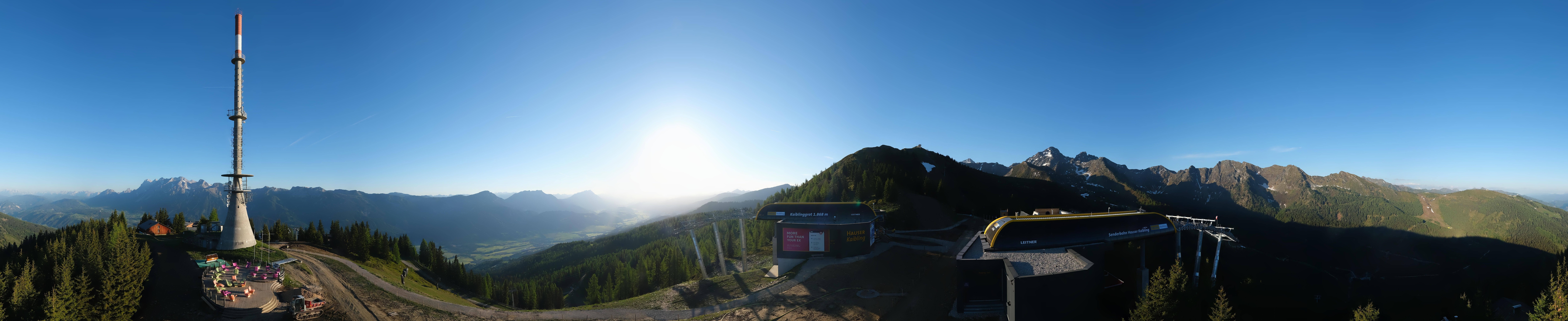 Archived image Webcam 360 degree Panoramic view Hauser Kaibling