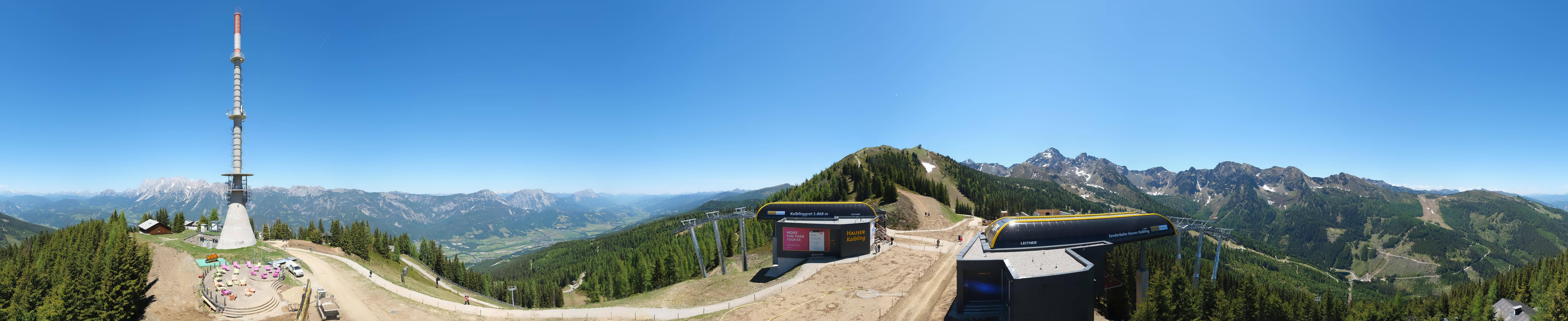 Archived image Webcam 360 degree Panoramic view Hauser Kaibling