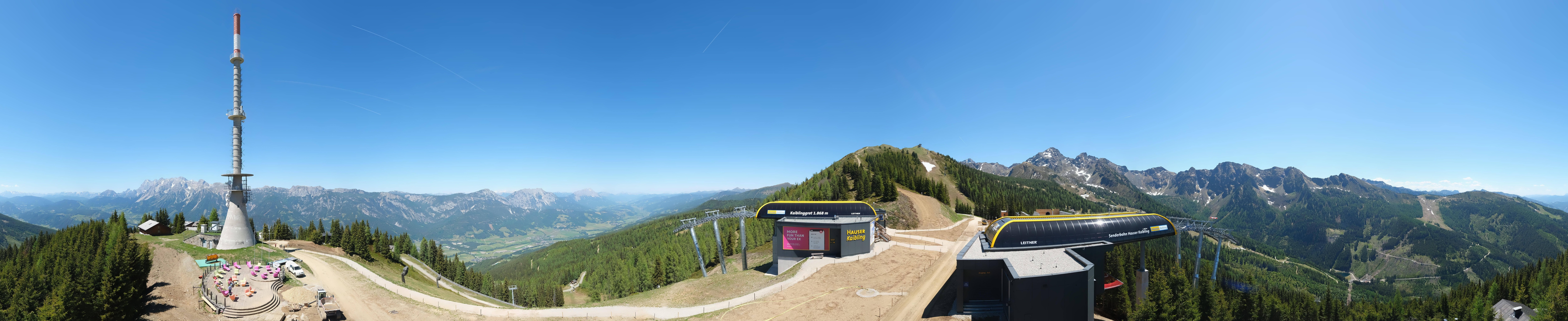 Archived image Webcam 360 degree Panoramic view Hauser Kaibling